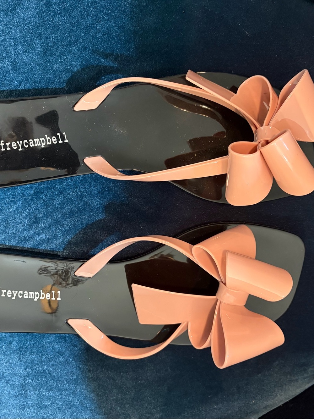 Jeffrey Campbell Women's Pink Bow Jelly Flip Flops NEW size 10